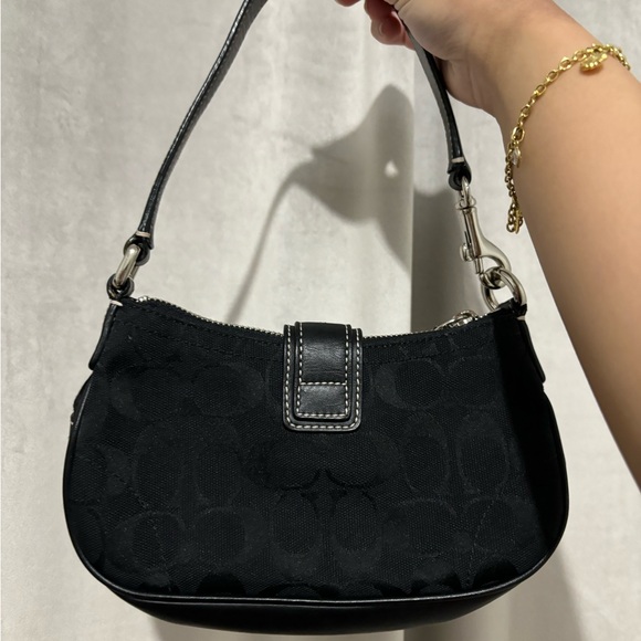 Coach Black Demi Bag with Buckle Detail - Picture 2 of 6